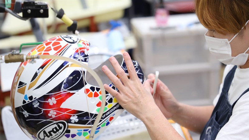 Arai Helm Fertigung in Japan