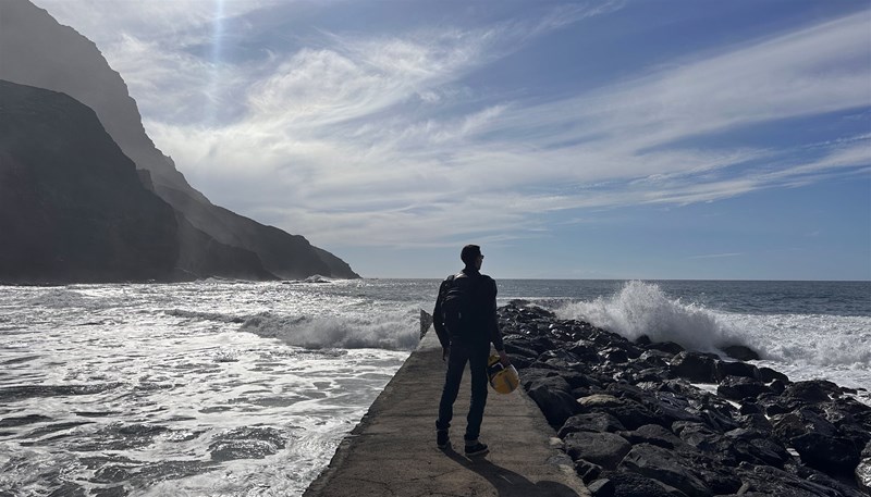 In Alojera genossen wir das magische Toben der Wellen