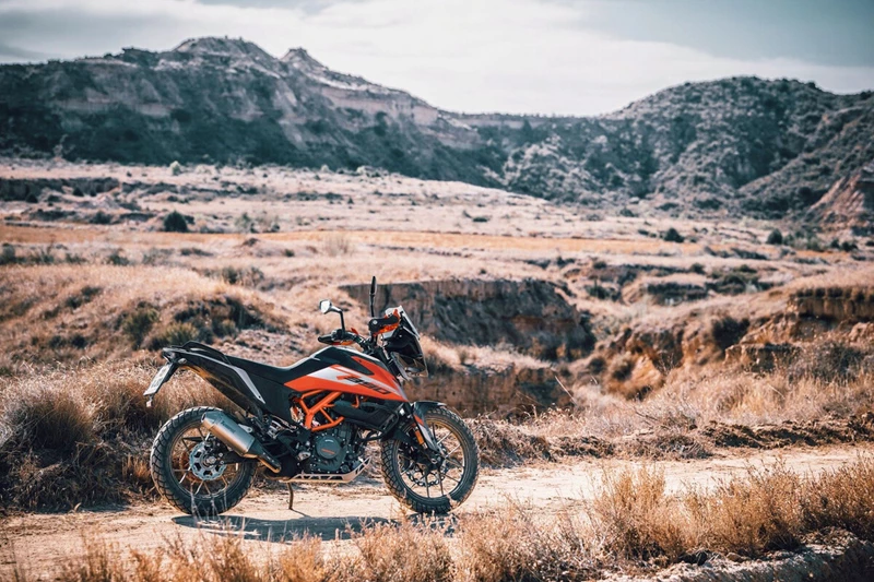 Die KTM 390 Adventure. Die KTM 390 Adventure.