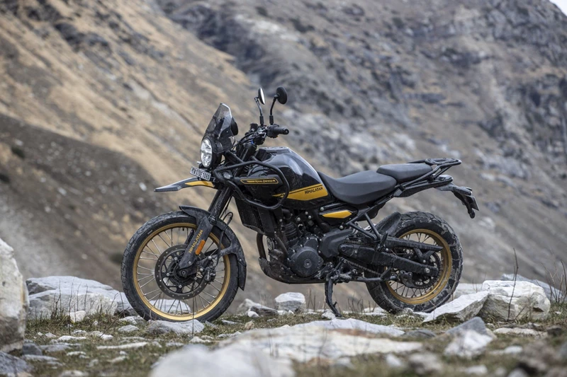 Die Royal Enfield Himalayan. Die Royal Enfield Himalayan.