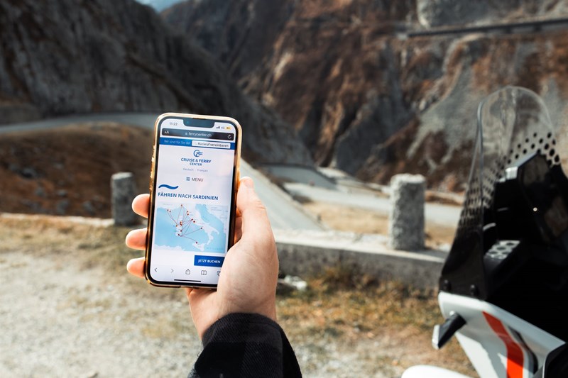 Buchung der Fähre für Motorräder über Cruise & Ferry 