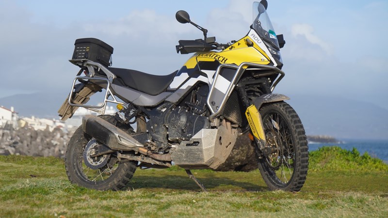 Honda Transalp 750 in Touratech Look mit Touratech Fahrwerk