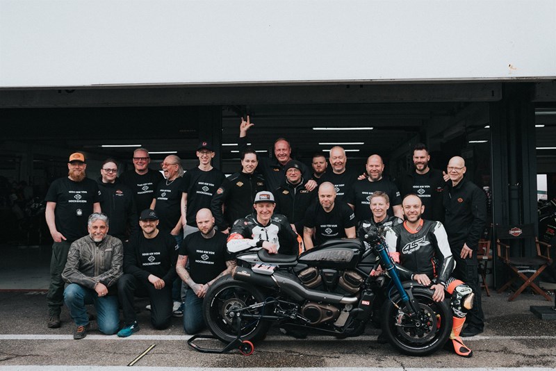 Das Racing Team von Harley-Davidson Deutschland.