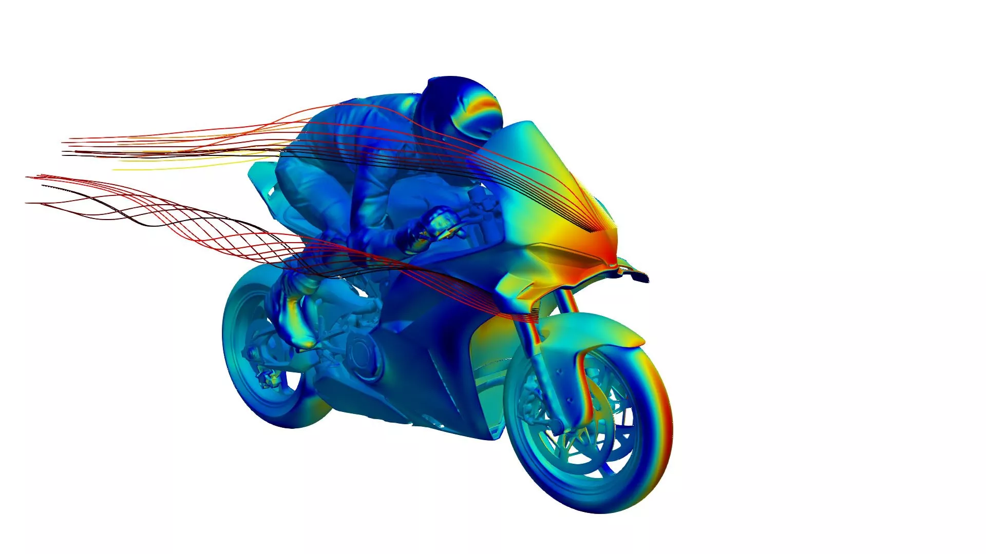 The aerodynamic efficiency of the new Panigale V4 2025.