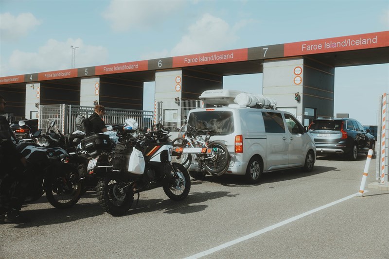 Das Check in am Hafen Hirtshals verlief reibungslos