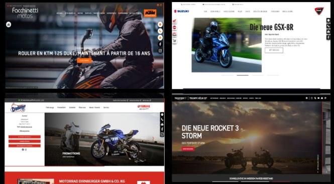 Websites für Motorradhändler - Der weltweit führende Anbieter ist 1000PS