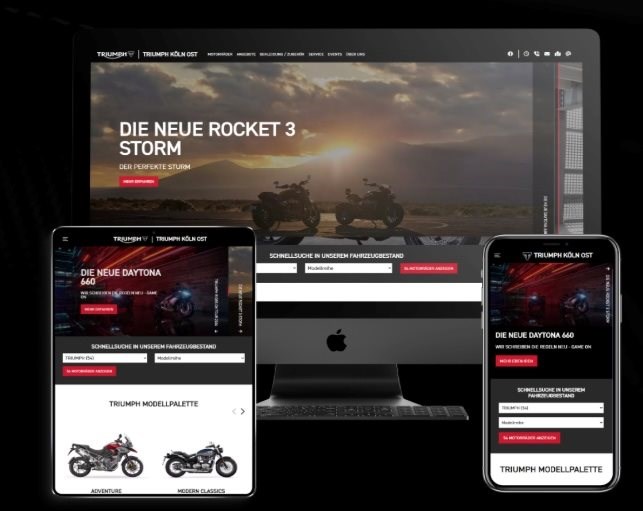 1000PS erstellt Motorradhändler Websites für Händler aber auch für Hersteller