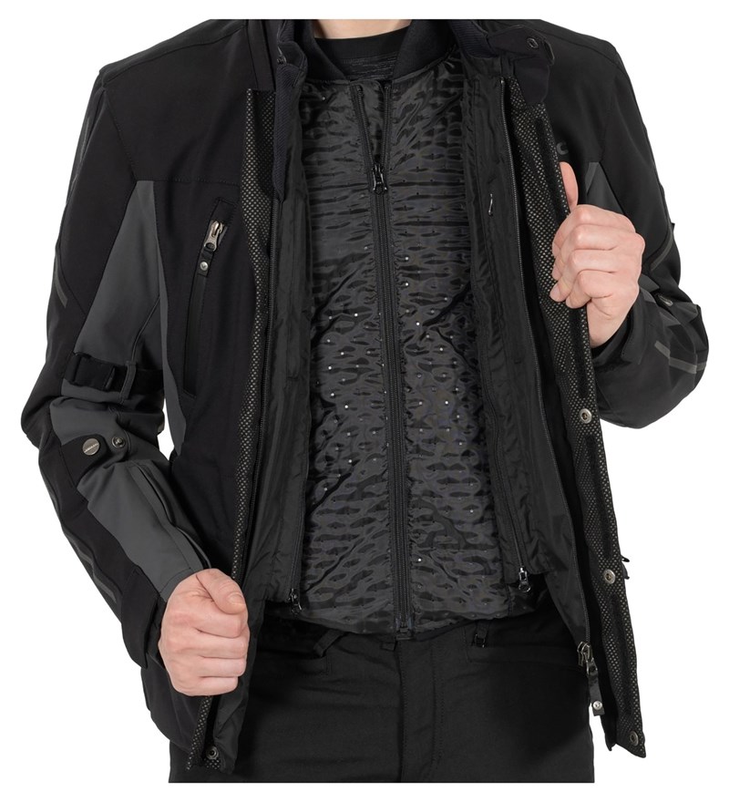 Das herausnehmbare Thermofutter der Vanucci Motorradjacke.