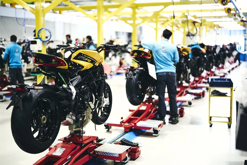 Trotz aller Krisen werden noch immer in Varese MV Agusta Motorräder produziert. Trotz aller Krisen werden noch immer in Varese MV Agusta Motorräder produziert.