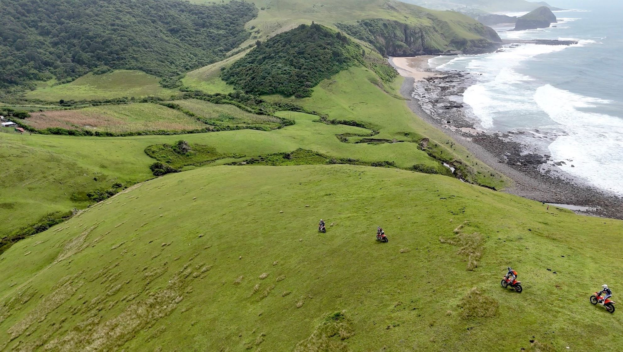 A Group of KTM 300 EXCs Along South Africa's Wild Coast - What a Fantastic Trip