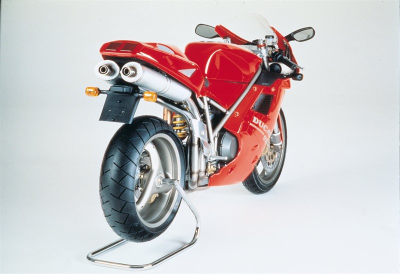 Ein ikonisches Heck: Die Ducati 916.