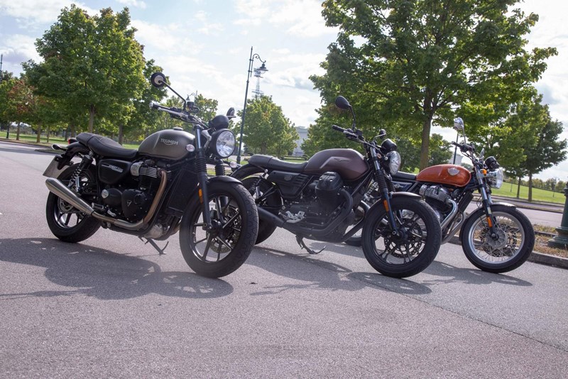 Die V7 mit ihren Konkurrenten.