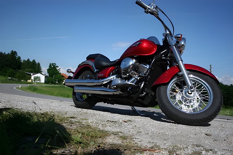 Früher ein Statement auf der Landstraße: Die Kawasaki VN 900.