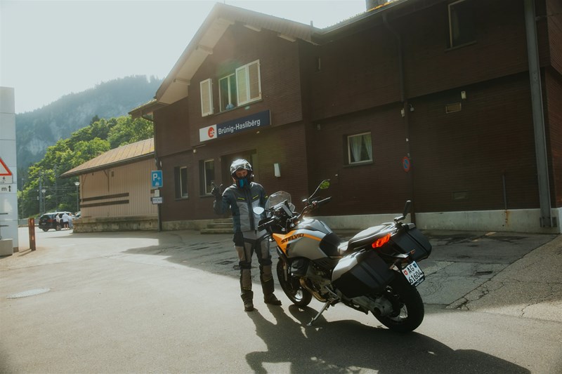 Brünigpass mit der Moto Guzzi Stelvio
