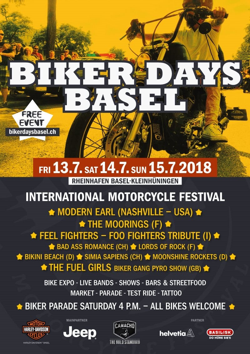 Biker Days Bâle 2025 : Du 08 au 10 août en Suisse