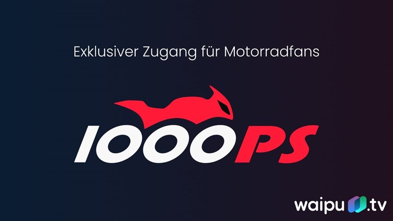 1000PS startet 24-Stunden-Motorrad-TV-Sender auf waipu.tv