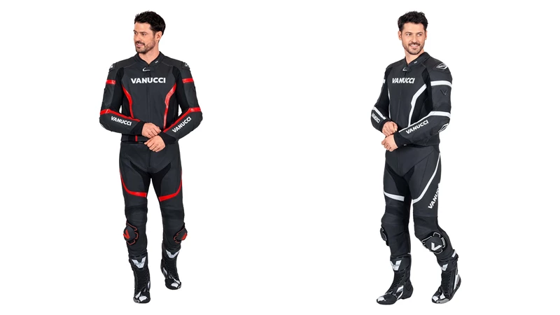 In schwarz-rot und schwarz-weiß ist der VSM-5 Zweiteiler ebenfalls für 899 € zu kaufen. In schwarz-rot und schwarz-weiß ist der VSM-5 Zweiteiler ebenfalls für 899 € zu kaufen.