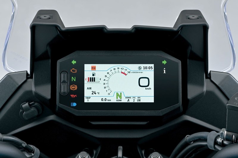 Das Display der Suzuki SV-7GX.
