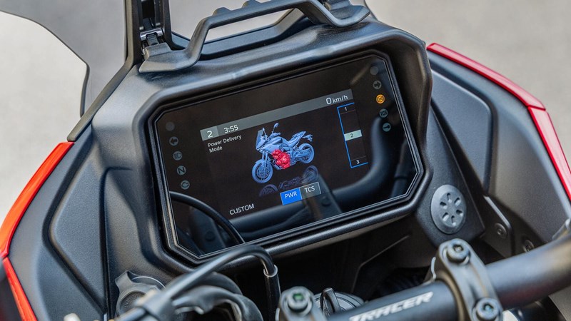 Das Display der Yamaha Tracer 7.