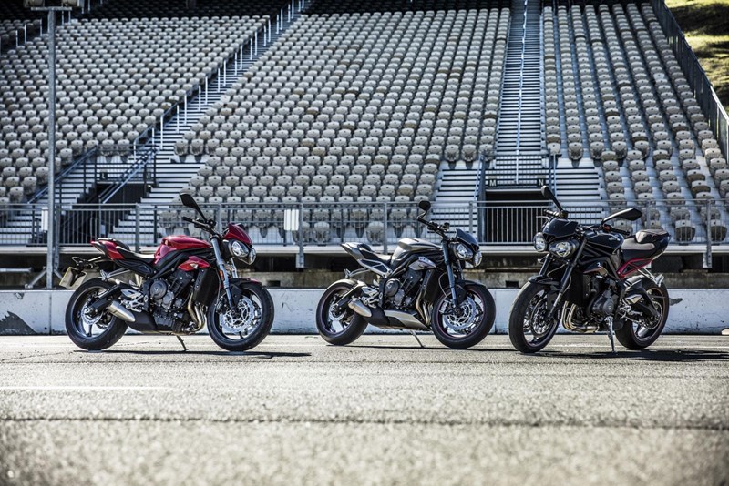 Die erste Generation der Triumph Street Triple 765 aus 2017.