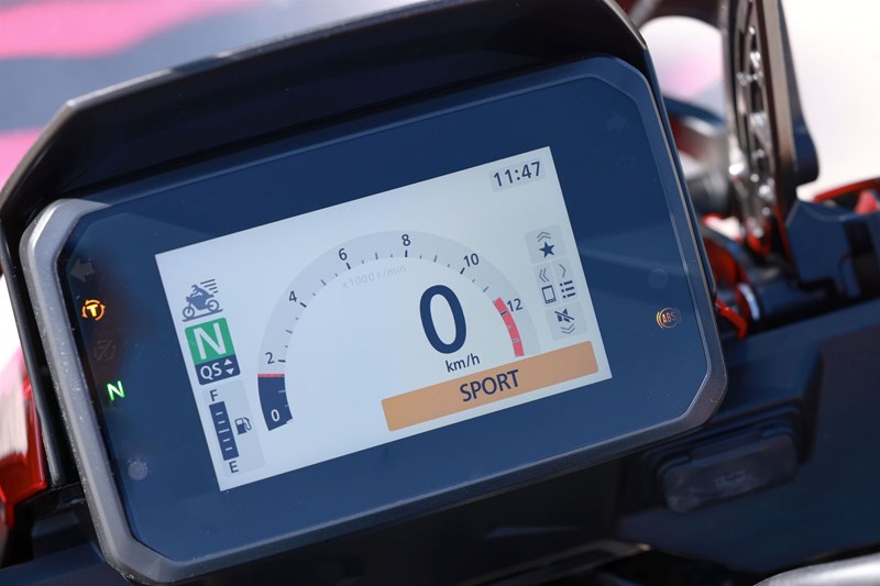 Ein funktionales Display, wie wir es von Honda bereits gut kennen.