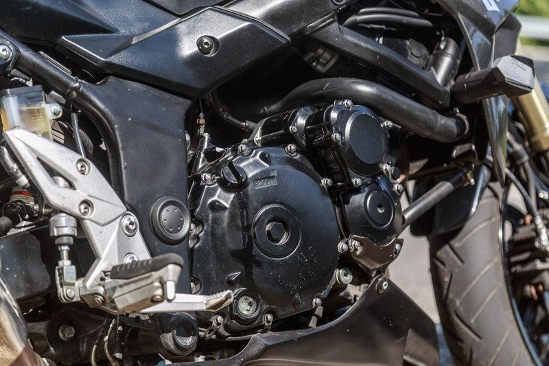 Der Reihen-Vierzylinder der GSR gilt als kugelsicher.