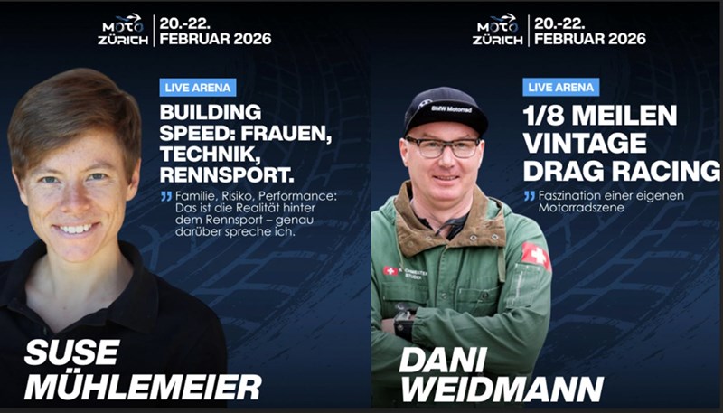 Spannende Talks in der Live Arena an der MOTO-ZÜRICH