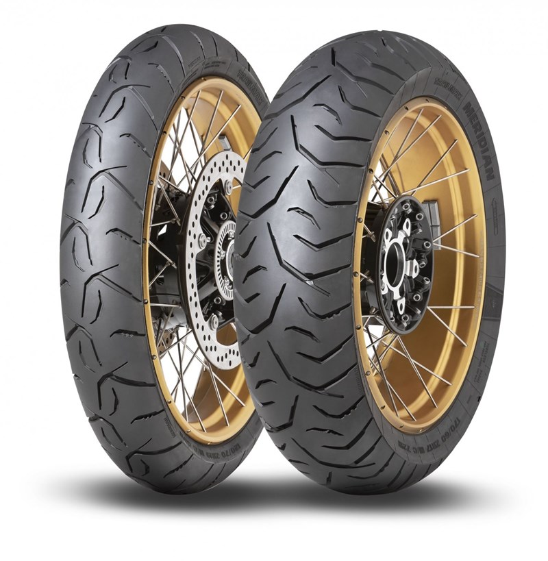 Der Dunlop Trailmax Meridian ist ein straßenorientierter Reiseenduro-Reifen für schwere und leistungsstarke Motorräder.