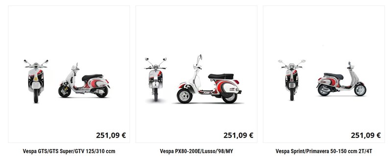 SIP Aufkleberdekorset für Vespa bringt neuen Look ohne Umbau