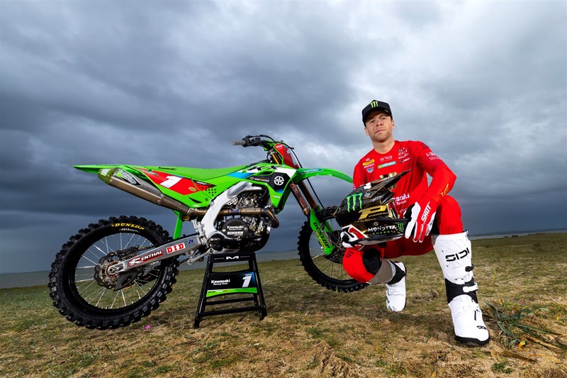 Titelverteidiger Romain Febvre, Kawasaki Racing Team