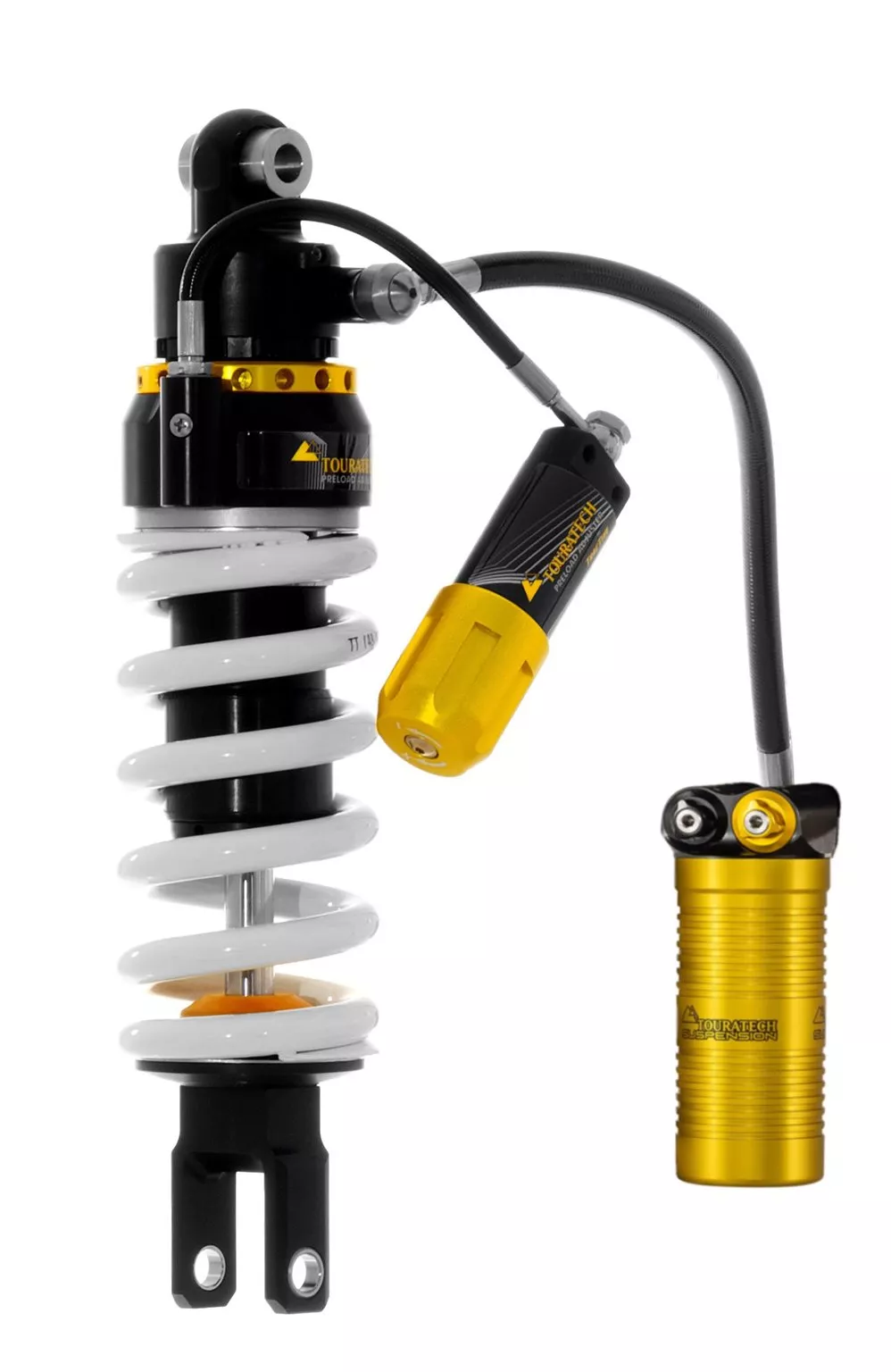 Touratech Suspension Extreme2 Shock for the KOVE 800X Pro with Hydraulic Preload Adjustment