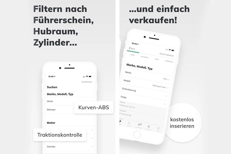 Motorrad gebraucht verkaufen: Kostenlos auf 1000PS