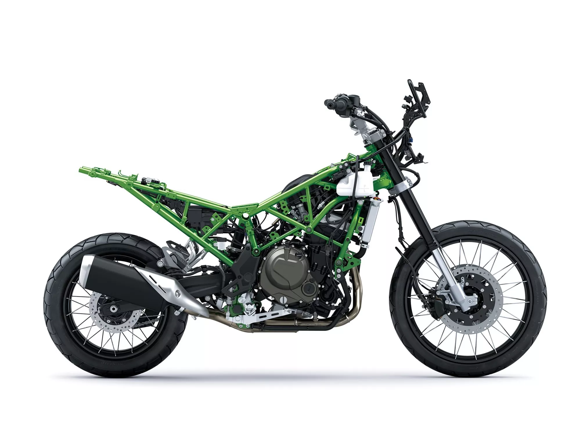 Kawasaki KLE 650 SE 2027 – podwozie bez owiewek