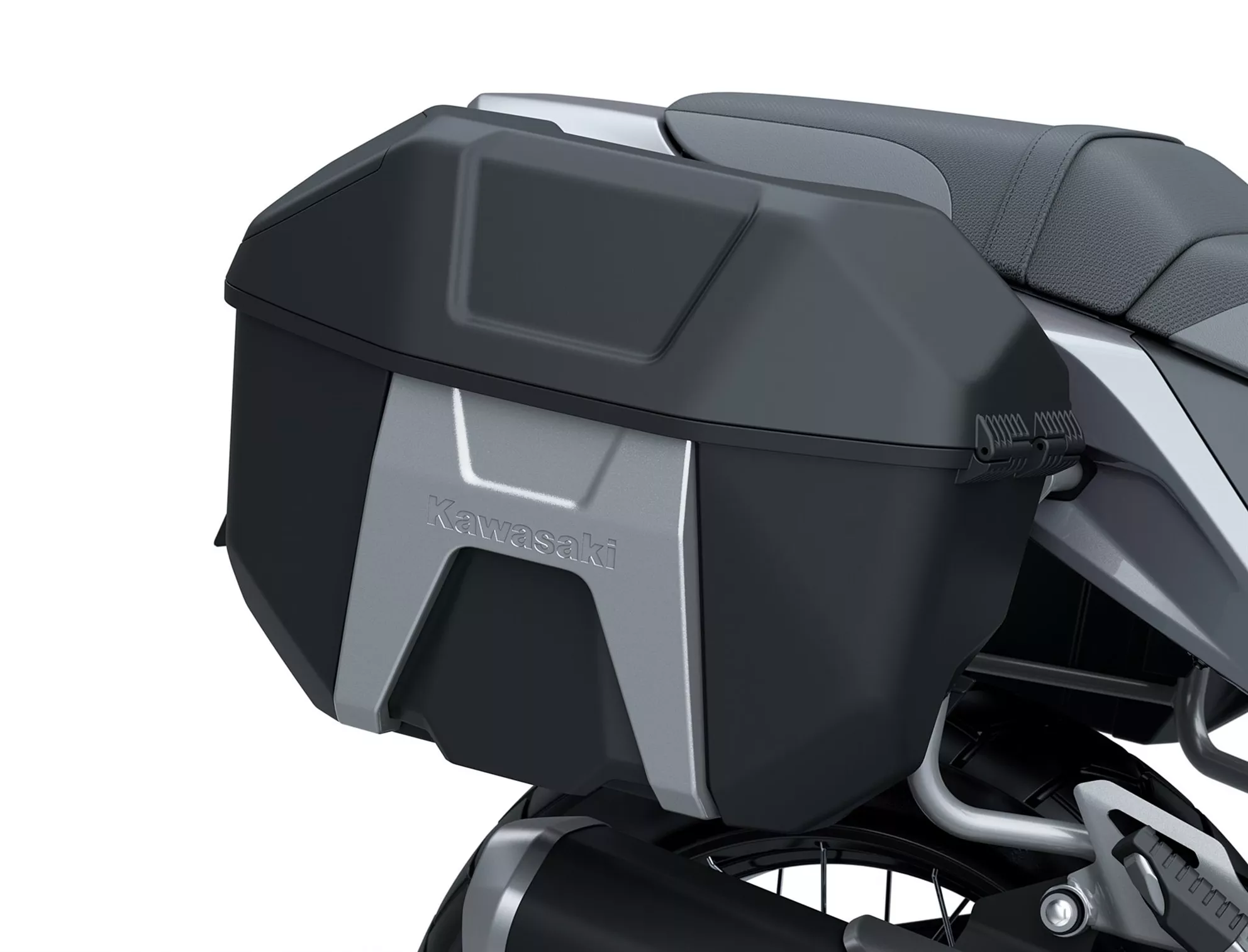 Kawasaki KLE 650 SE 2027 – kufry boczne z akcesoriów