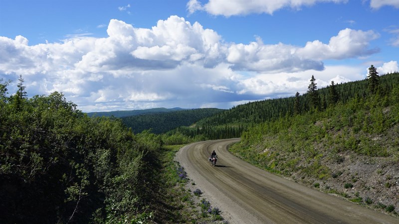 Motorrad-Tour in Alaska - Top of the World Highway