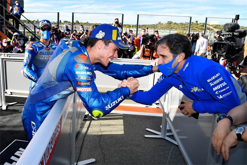 Joan Mir und Davide Brivio