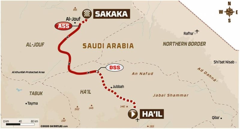 Route 7. Etappe Dakar 2021