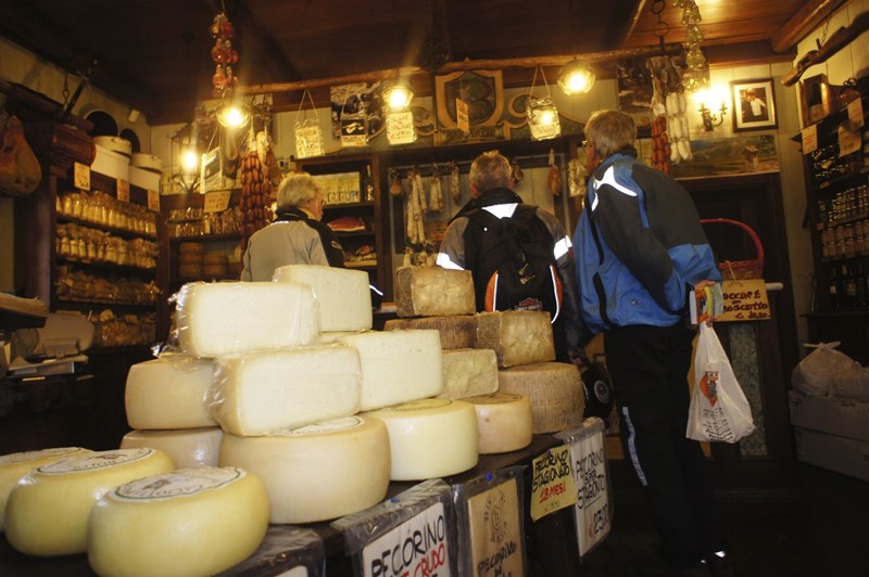 Käseberge in Norcia