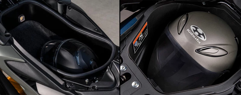 Stauraum Vergleich: Yamaha TMAX 560 gegen Honda Forza 750 Stauraum Vergleich: Yamaha TMAX 560 gegen Honda Forza 750