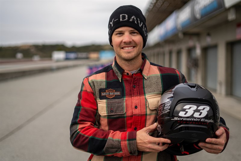 Harley-Davidson Werkfahrer Kyle Wyman Harley-Davidson Werkfahrer Kyle Wyman