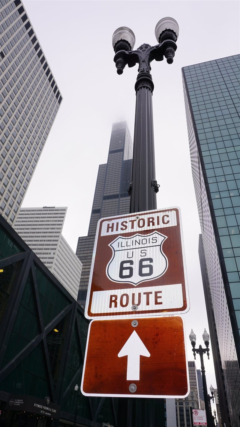 Start der Route 66 in Chicago