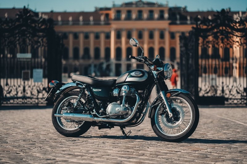 Die Kawasaki W800. Die Kawasaki W800.