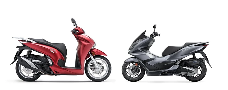 Vergleich: 16 Zoll Vorderrad (links) gegen 14 Zoll Vorderrad (rechts) Vergleich: 16 Zoll Vorderrad (links) gegen 14 Zoll Vorderrad (rechts)