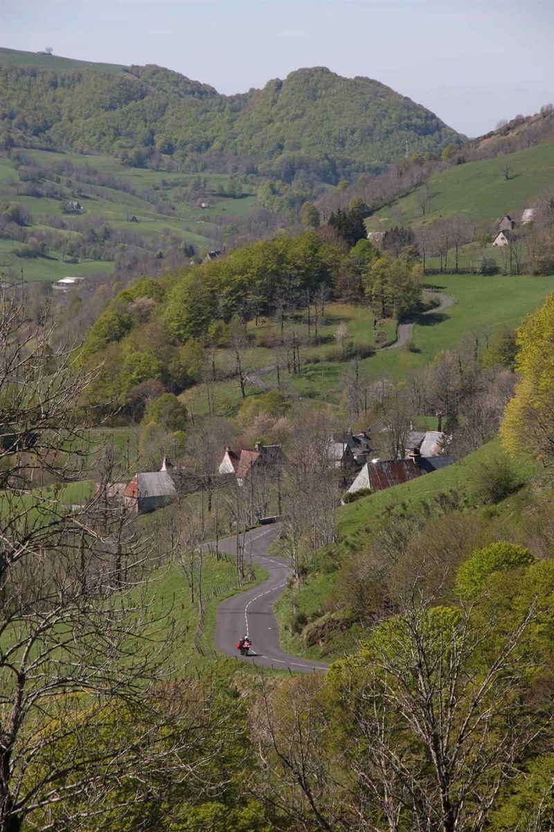 Die Straßen in Auvergne