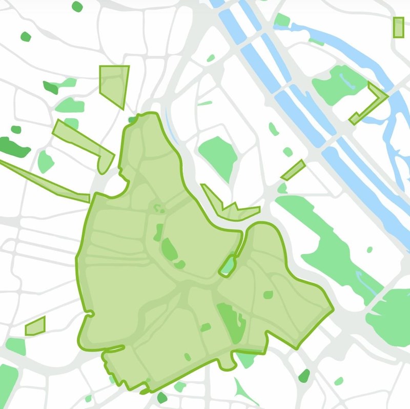 Geschäftsgebiet GO Sharing Wien