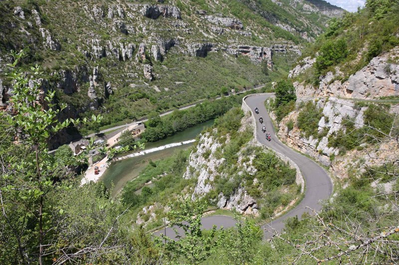 Abfahrt nach La Maléne, Cervennen, Frankreich