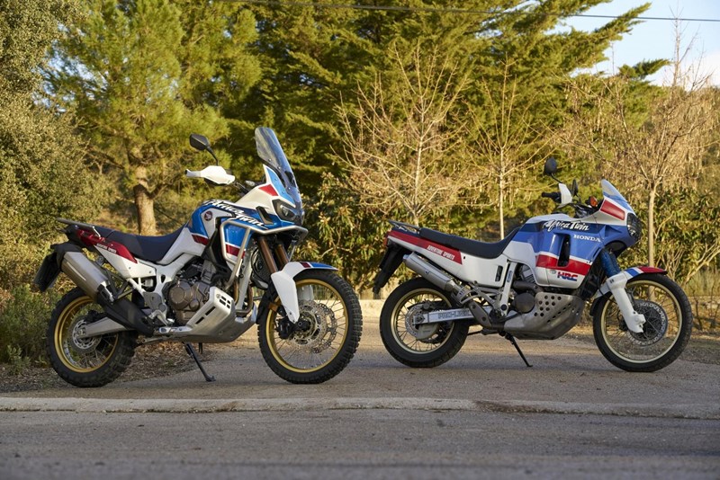 Honda Africa Twin neu gegen alt Honda Africa Twin neu gegen alt