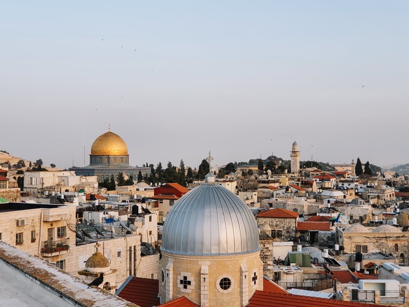 Blick über Jerusalem mit Felsendom