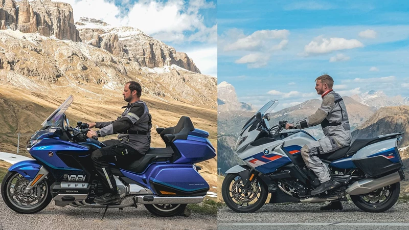 BMW K 1600 GT vs Honda GL1800 Gold Wing Sitzpositionen im Vergleich BMW K 1600 GT vs Honda GL1800 Gold Wing Sitzpositionen im Vergleich