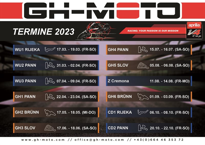 Die GH MOTO Racedays 2023 Die GH MOTO Racedays 2023